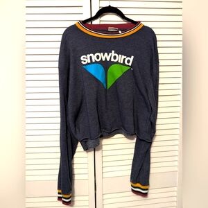 Snowbird sweatshirt crop top size XL